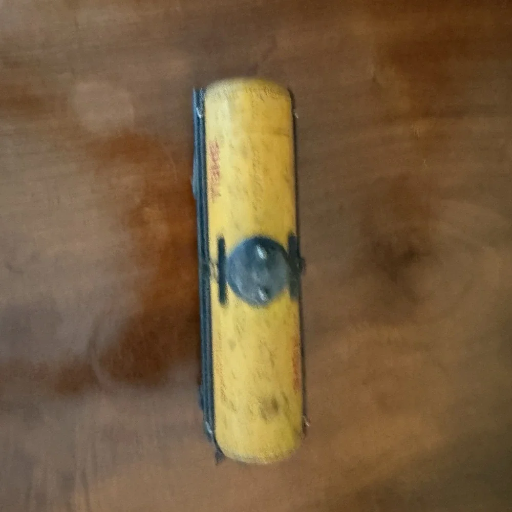 Vintage Marx O Gauge Shell Oil SCCX 652 Yellow Tin Litho Tank Car Train